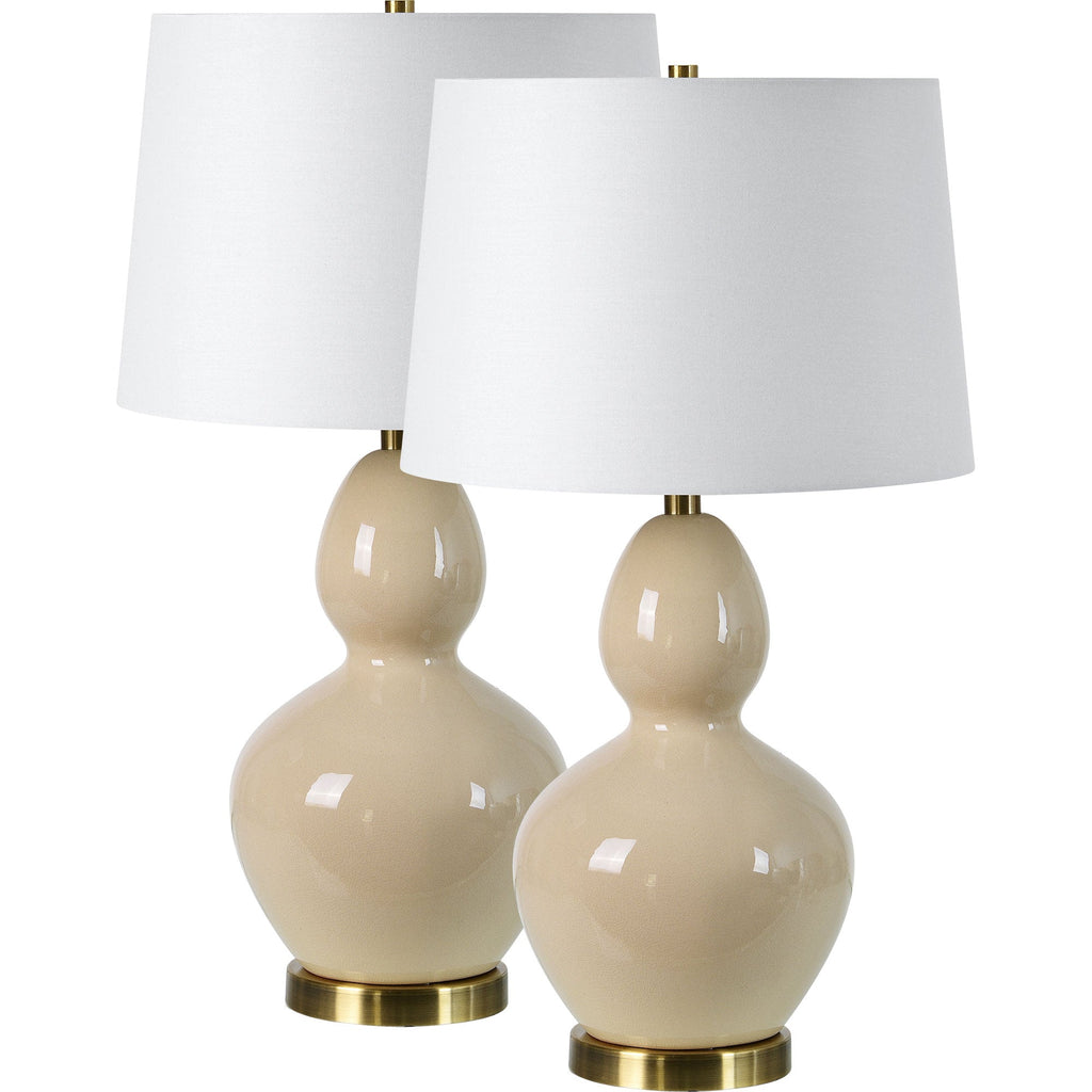 Everren Jesula 26.75" Length Table Lamp (Set of 2) - Cream