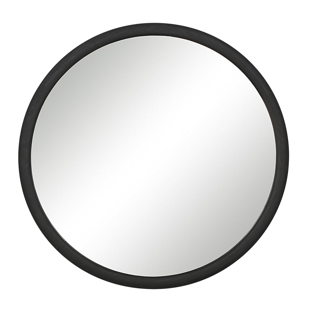 Renwil Olica 40" H x 40" W Wall Mirror - Black