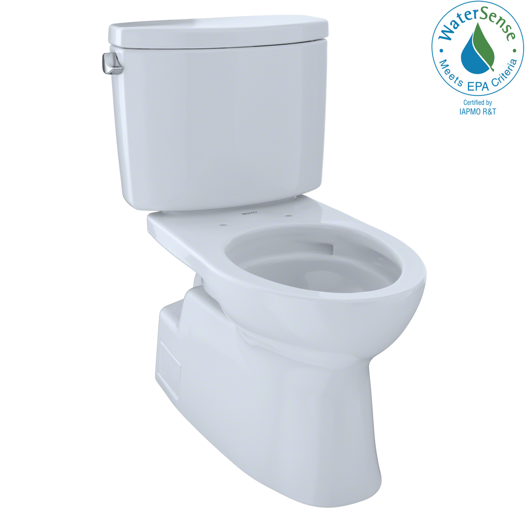 TOTO Vespin II Two Piece Elongated 1.28 GPF Universal Height Skirted Design Toilet with Cefiontect