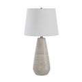 Everren Pera 26.25" Height Table Lamp - Gray And Ivory