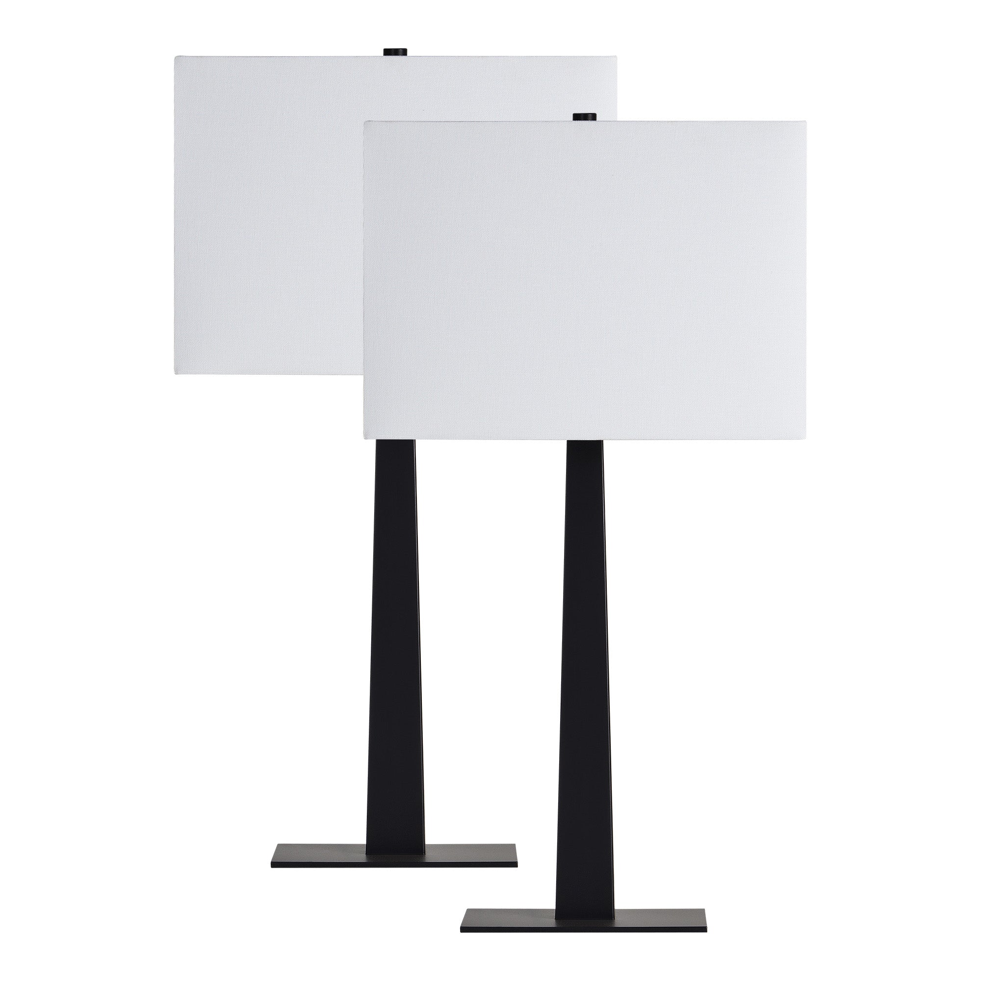 Everren Candace 26" Length Table Lamp (Set of 2) - Matte Black
