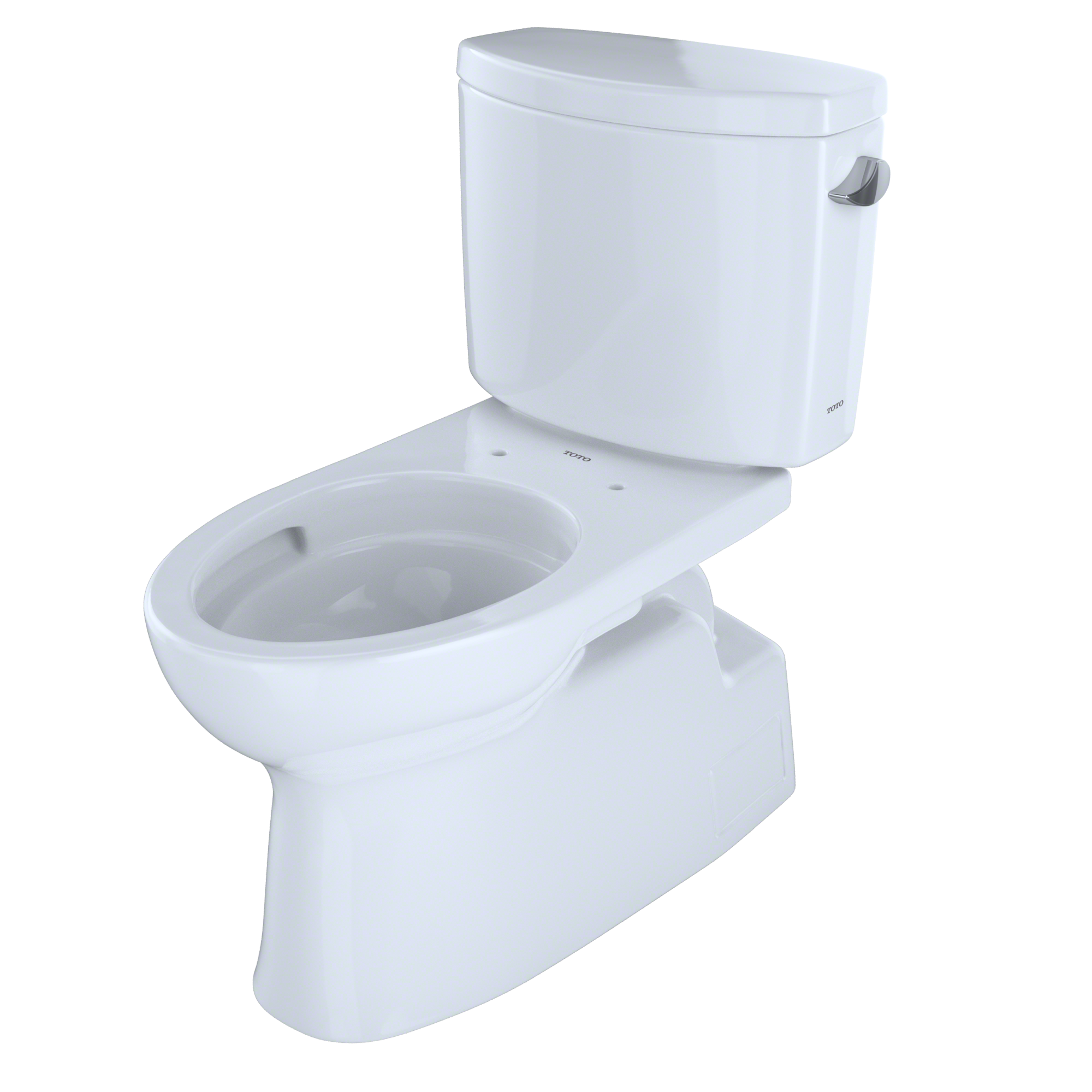 TOTO Vespin II Two Piece Elongated 1.28 GPF Universal Height Skirted Toilet with Cefiontect and Right Hand Trip Lever