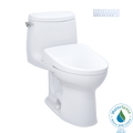 TOTO Washlet+ Ultramax II 1G One Piece Elongated 1.0 GPF Toilet with Auto Flush Washlet+ S7 Contemporary Bidet Seat