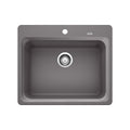 Blanco Vision Silgranit 25" Single Bowl Dual Mount Kitchen Sink