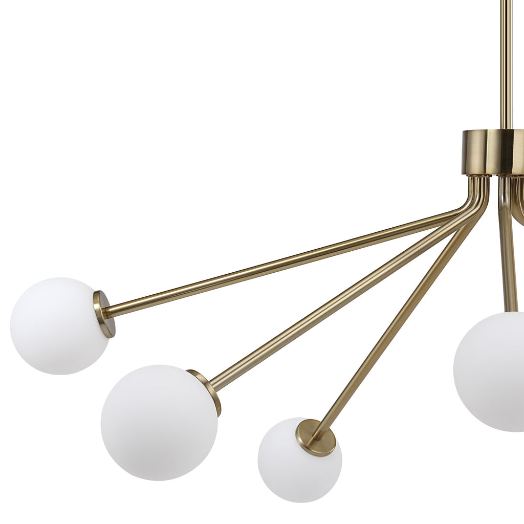 Renwil Mundo 46" Wide 7-Light Chandelier - Champagne