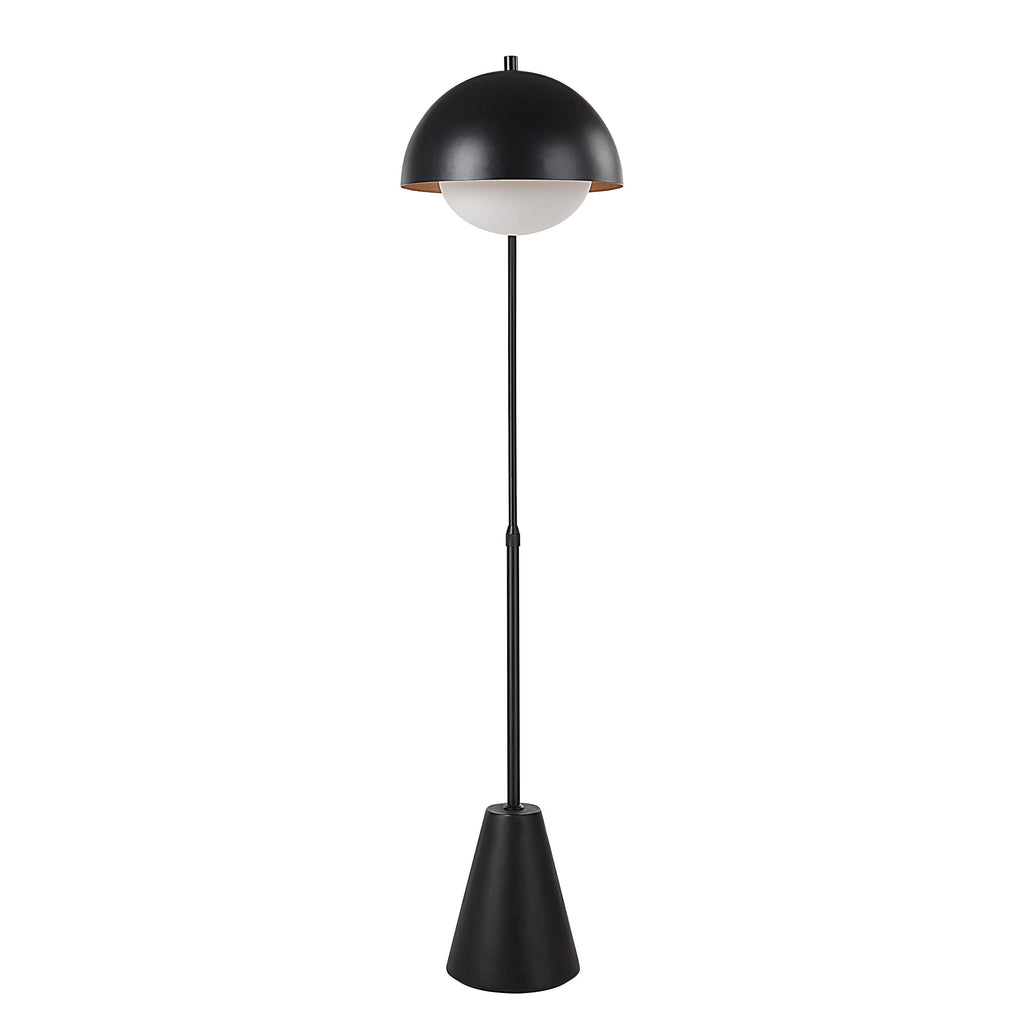 Renwil Cooke 65 - 75" Tall Matte Black Floor Lamp with Shade