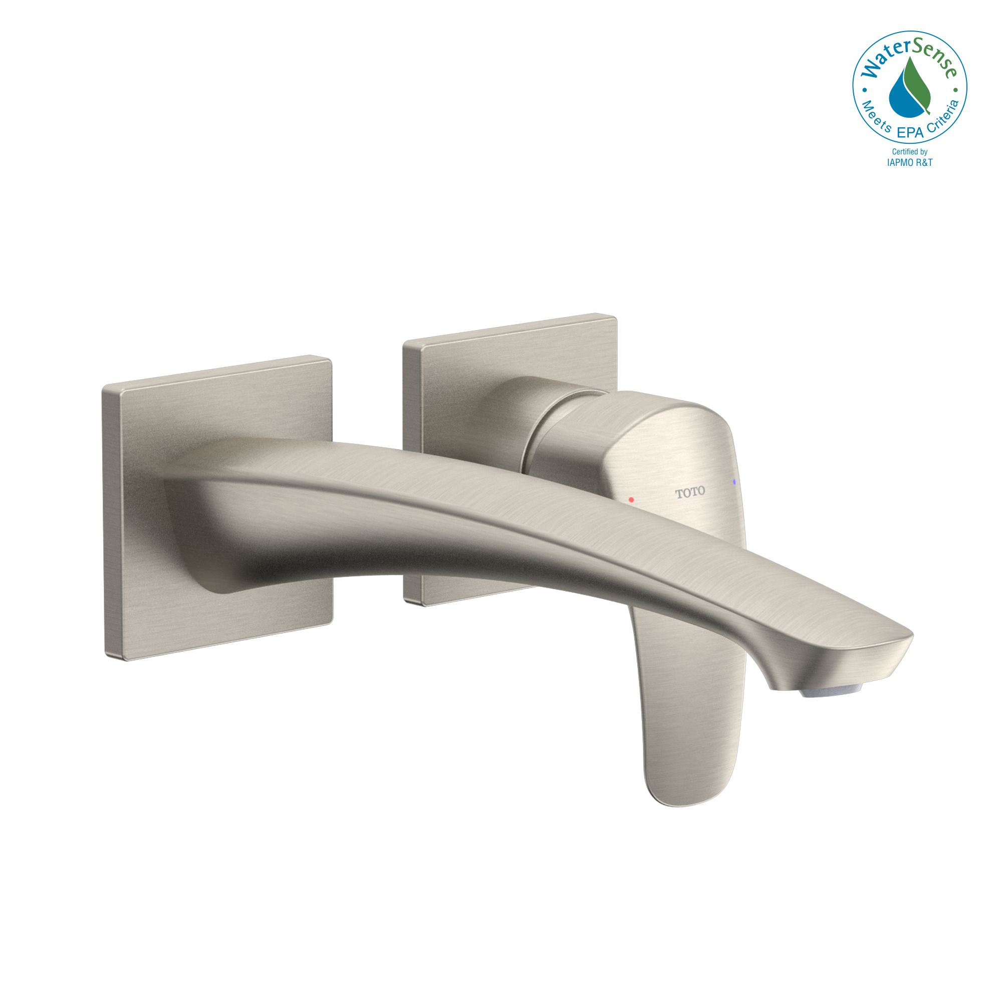 TOTO GM 1.2 GPM Wall Mount Single Handle Long Bathroom Faucet with Comfort Glide Technology