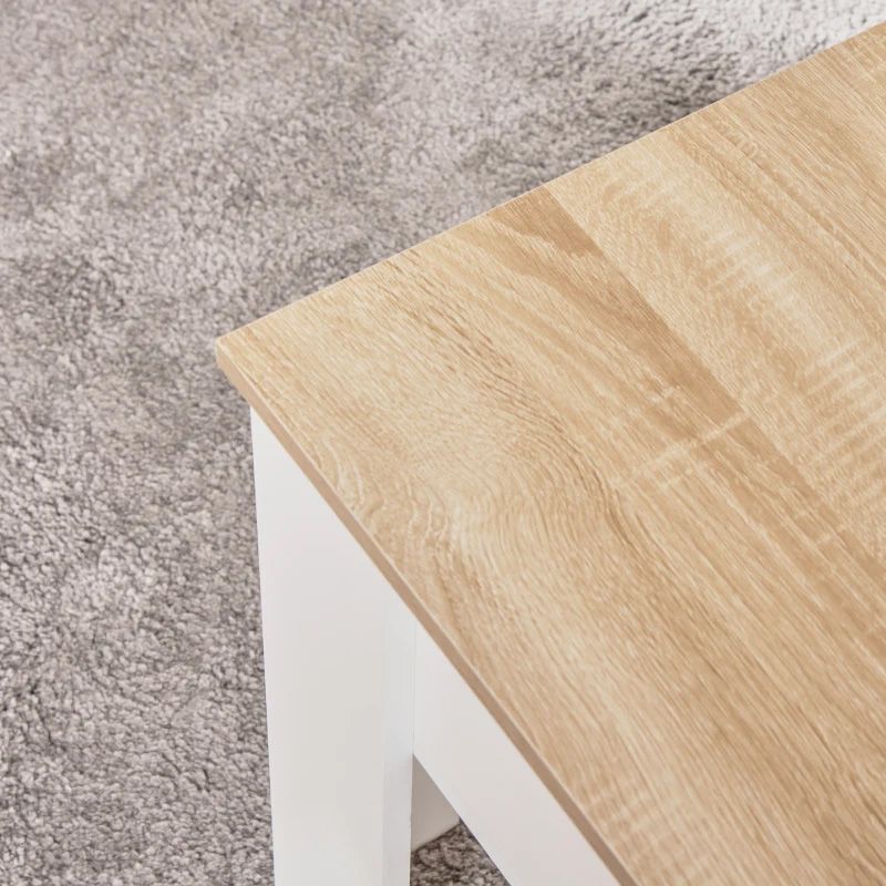 Lift Top Coffee Table with Storage – White & Oak | Modern Space-Saving Living Room Furniture UK