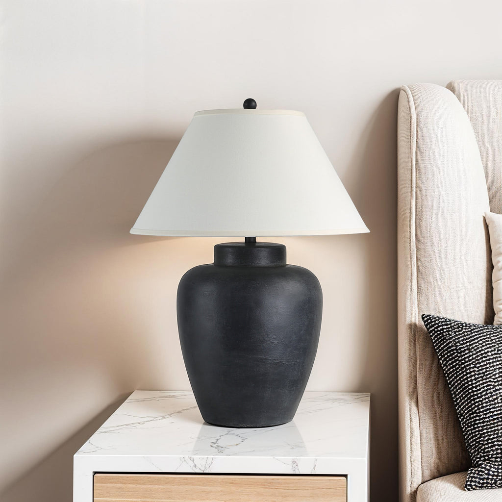 Everren Arancia 29.5" Height Table Lamp - Black Wash