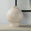Renwil Lamoureu x Indoor Ceramic Vase - Te xtured Matte Ivory