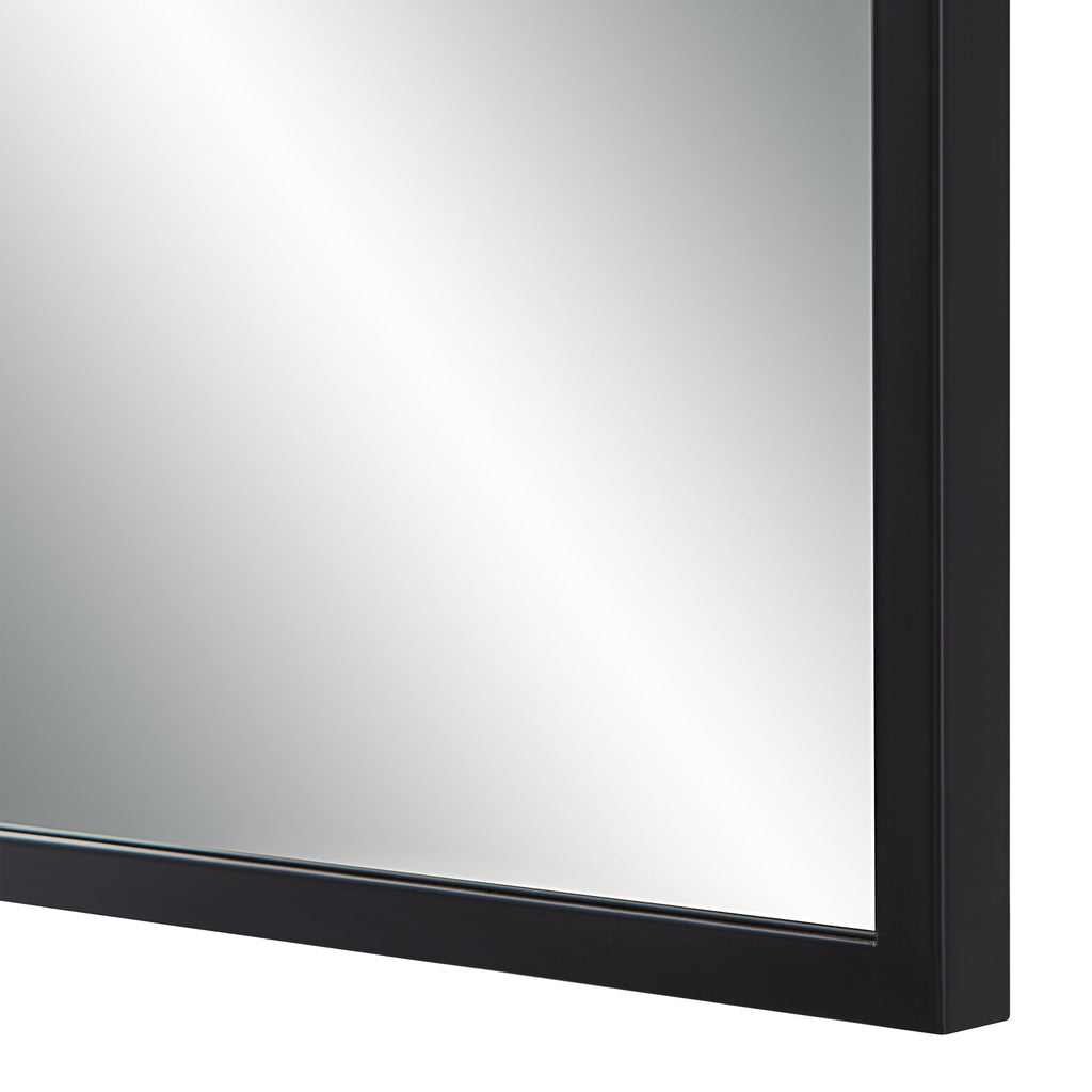 Renwil Breda 45" Tall Recatangular Arch Mirror - Matte Black