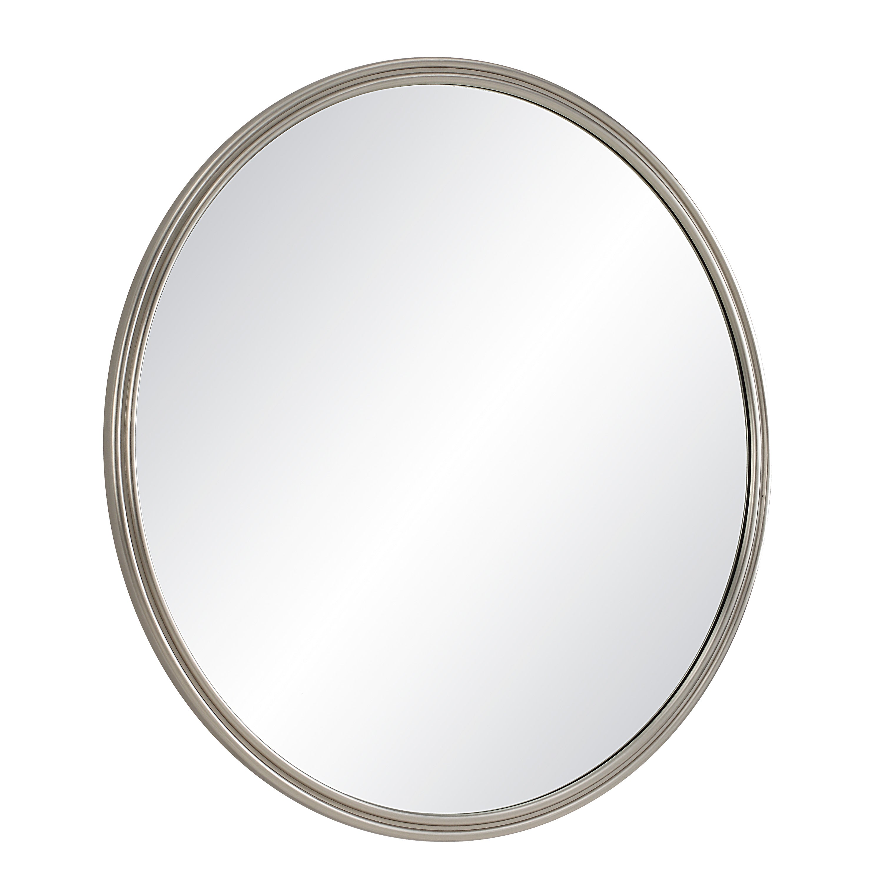 Renwil Oltimo 40" Tall Round Wall Mirror - Grey