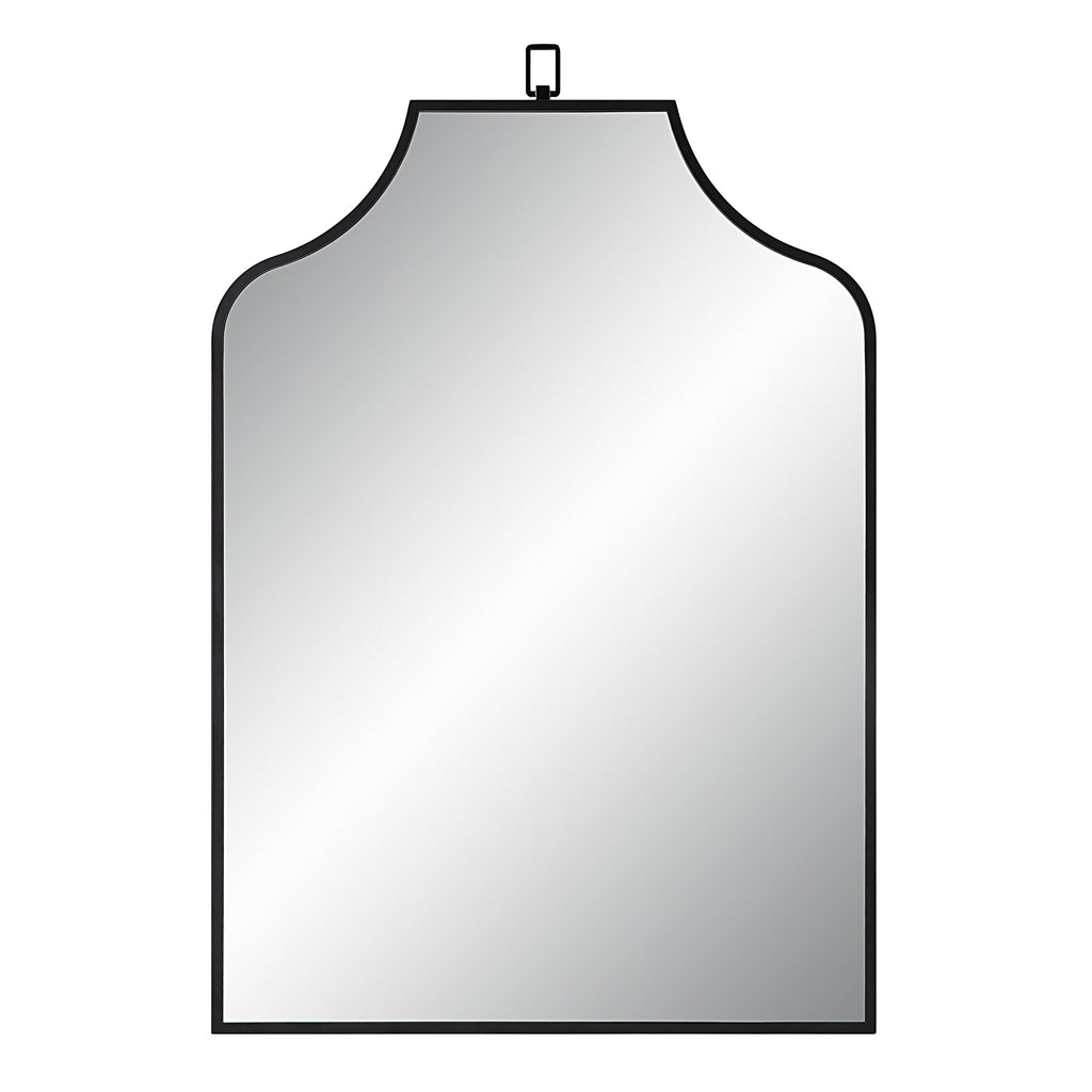 Renwil Breda 45" Tall Recatangular Arch Mirror - Matte Black
