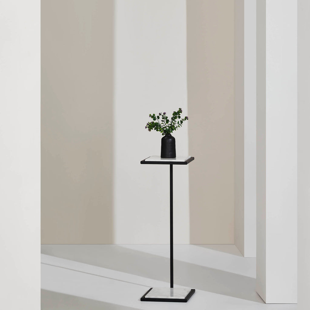 Renwil Danica Indoor Steel Table - Matte Black