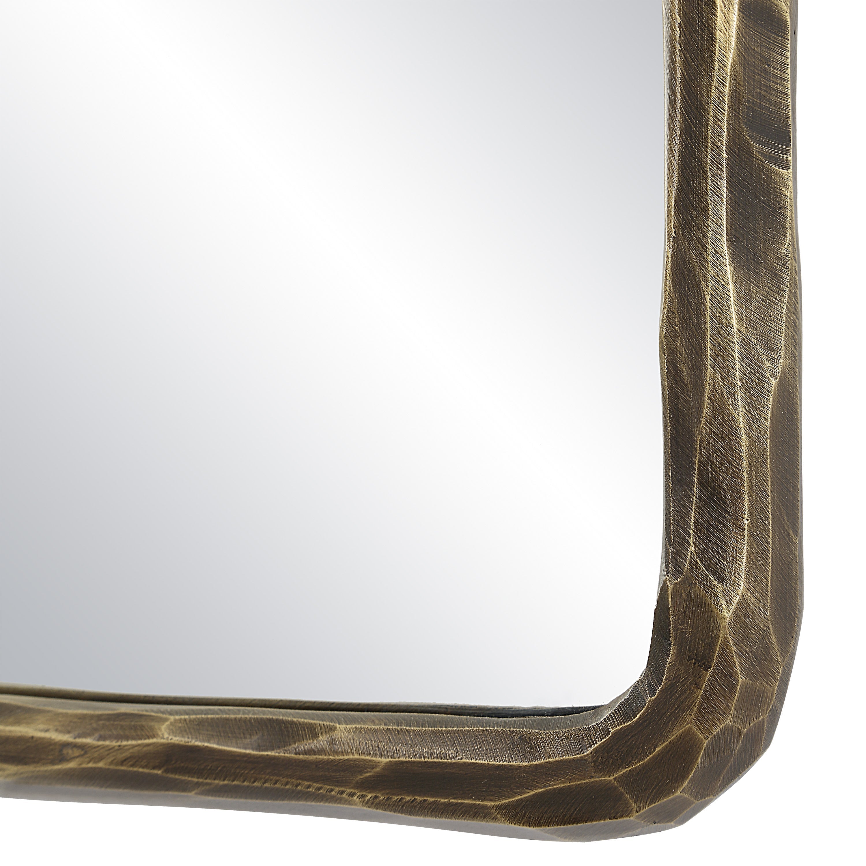 Renwil Ivory 36" Tall Rectangle Wall Mirror - Yellow