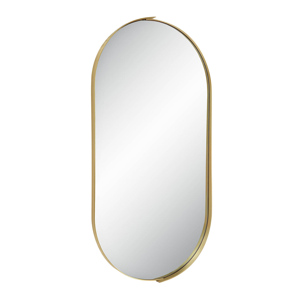 Renwil Aleah 40" Tall Oval Wall Mirror - Yellow