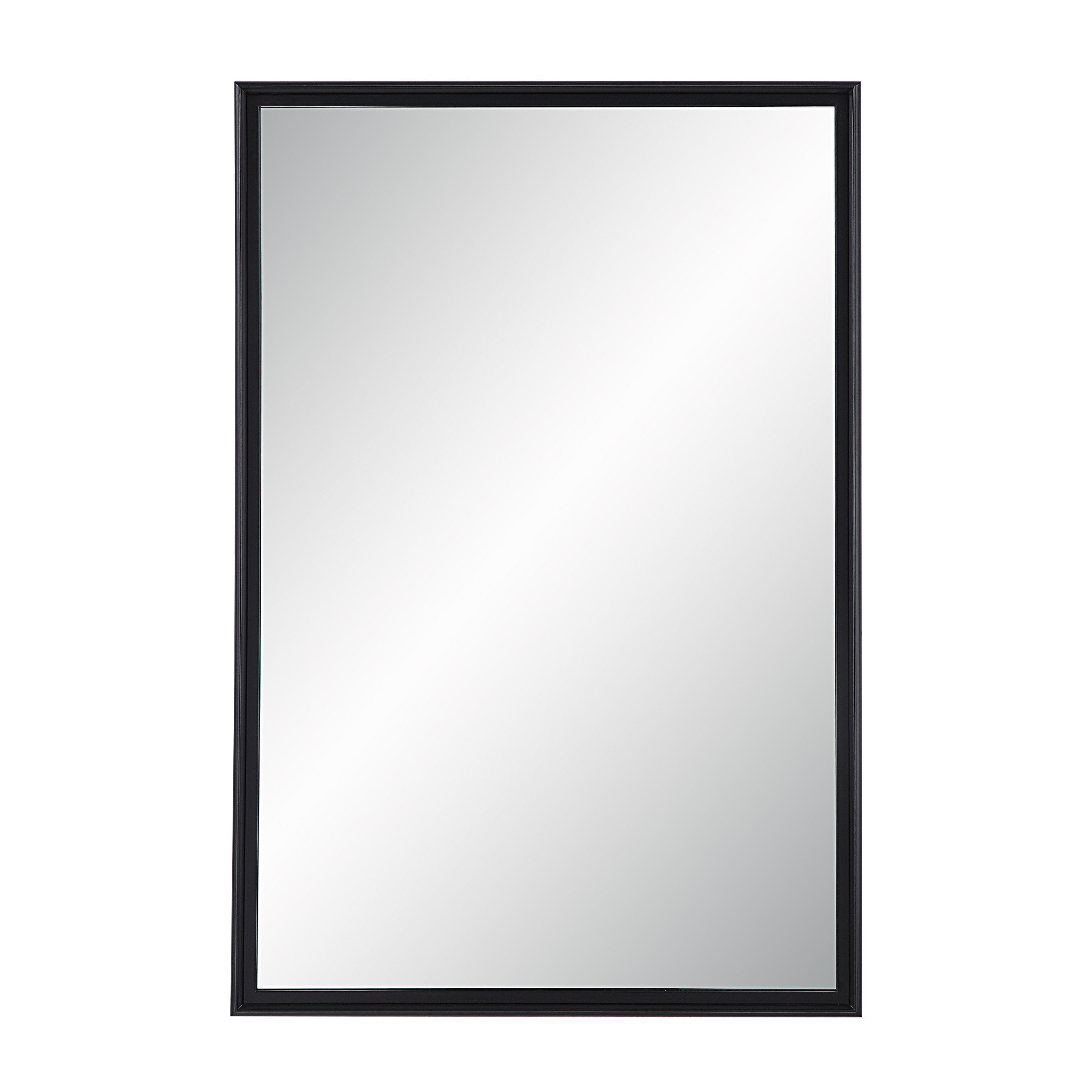 Renwil Lausanne 36" Tall Rectangular Mirror - Matte Black