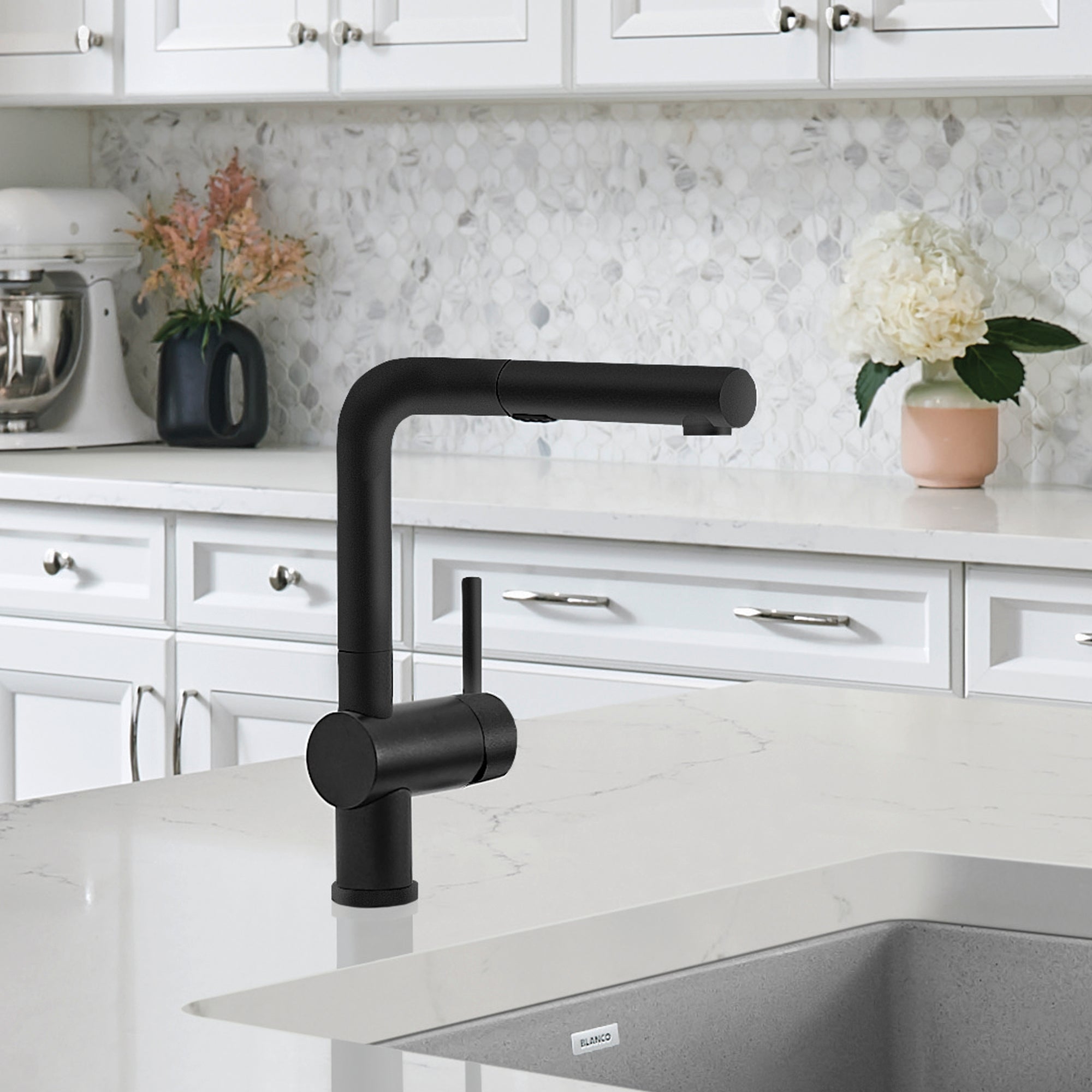 Blanco Linus Low Arc Pull-Out Dual-Spray Kitchen Faucet