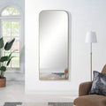 Renwil Meryem 72" Tall Rectangle Full Length Mirror - Yellow