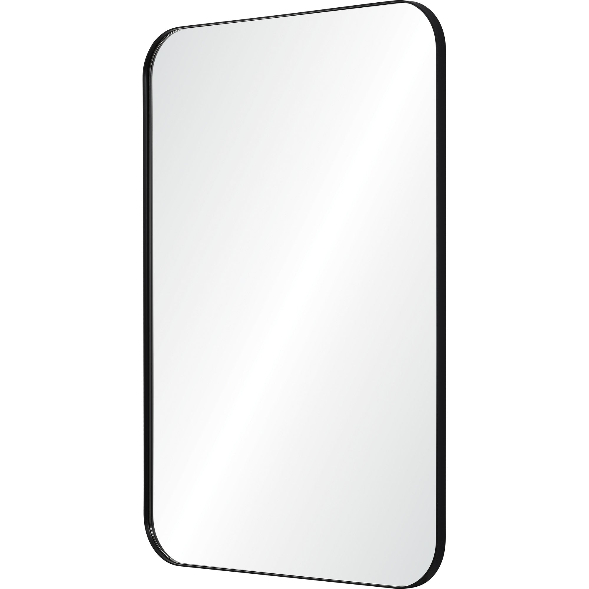 Renwil Glencoe 36" Tall Rectangle Wall Mirror - Black