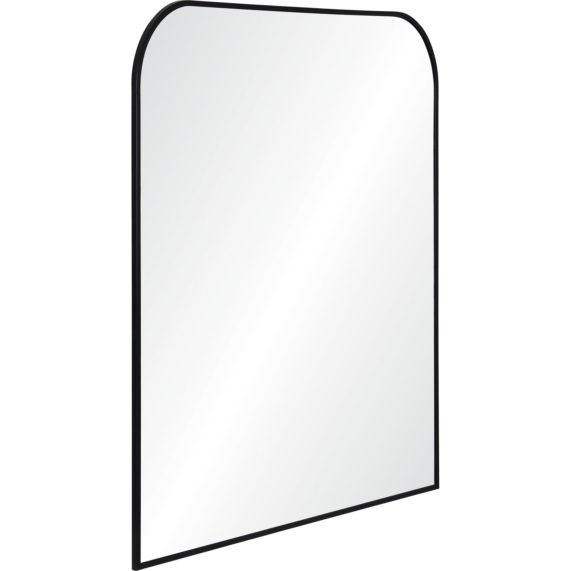 Renwil Luka 40" Tall Irregular Wall Mirror - Black