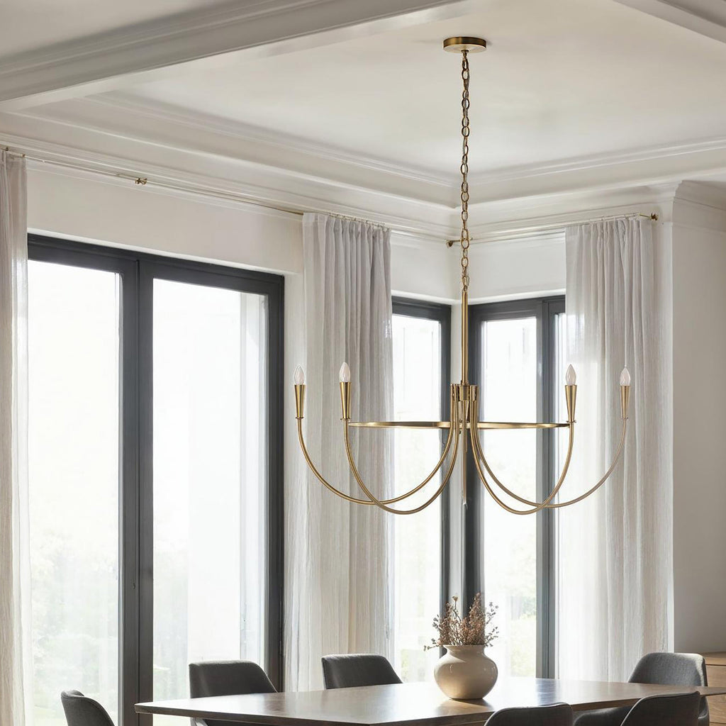 Renwil Luzon 90" Height Ceiling Fixture - Plated Dark Antique Brushed Brass