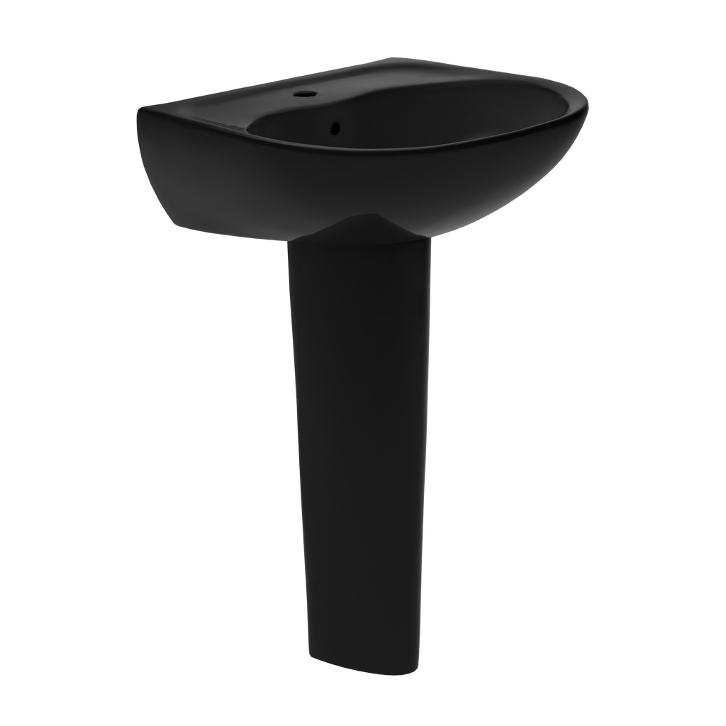 TOTO Supreme Oval Basin Pedestal Bathroom Sink For Single Hole Faucets