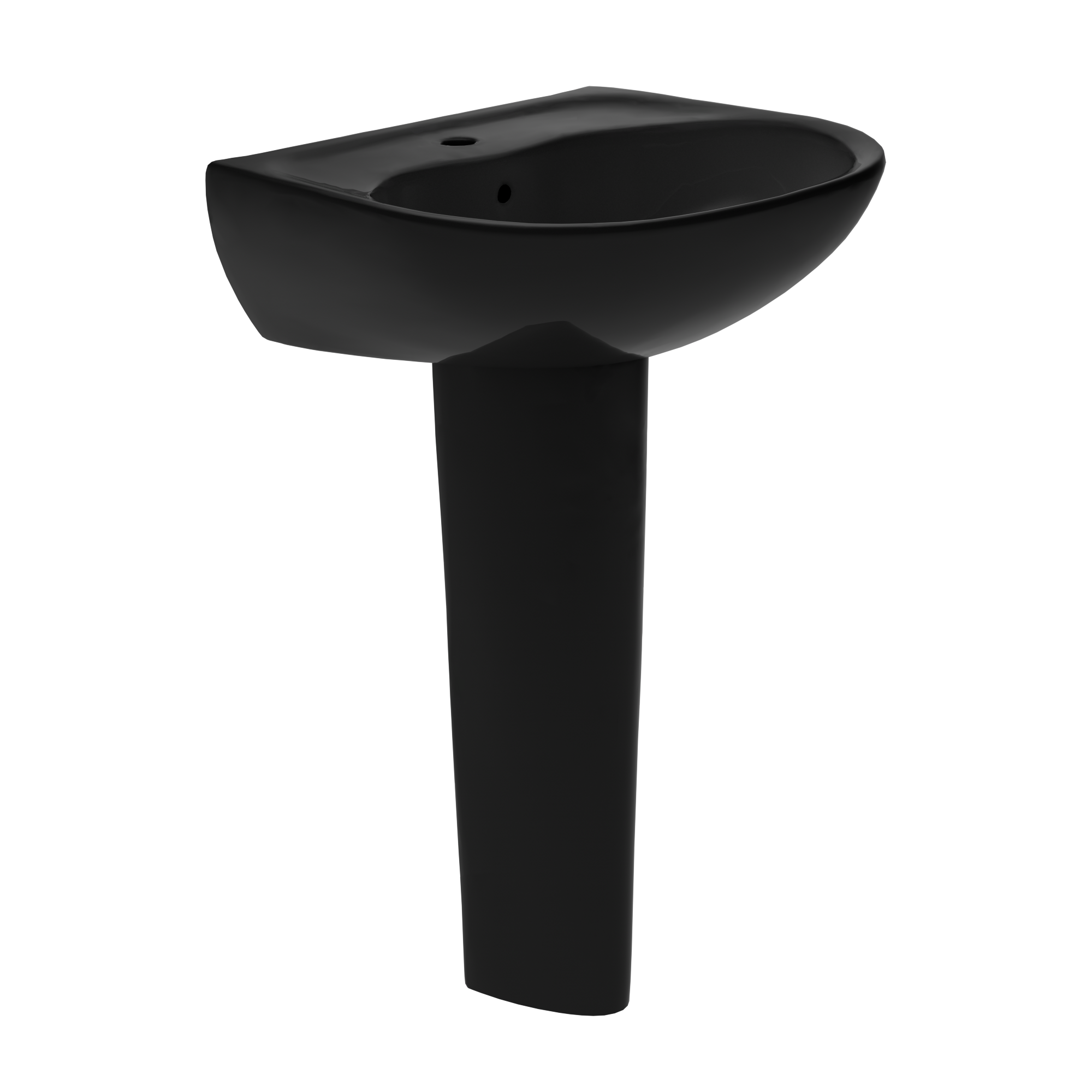 TOTO Supreme Oval Basin Pedestal Bathroom Sink For Single Hole Faucets
