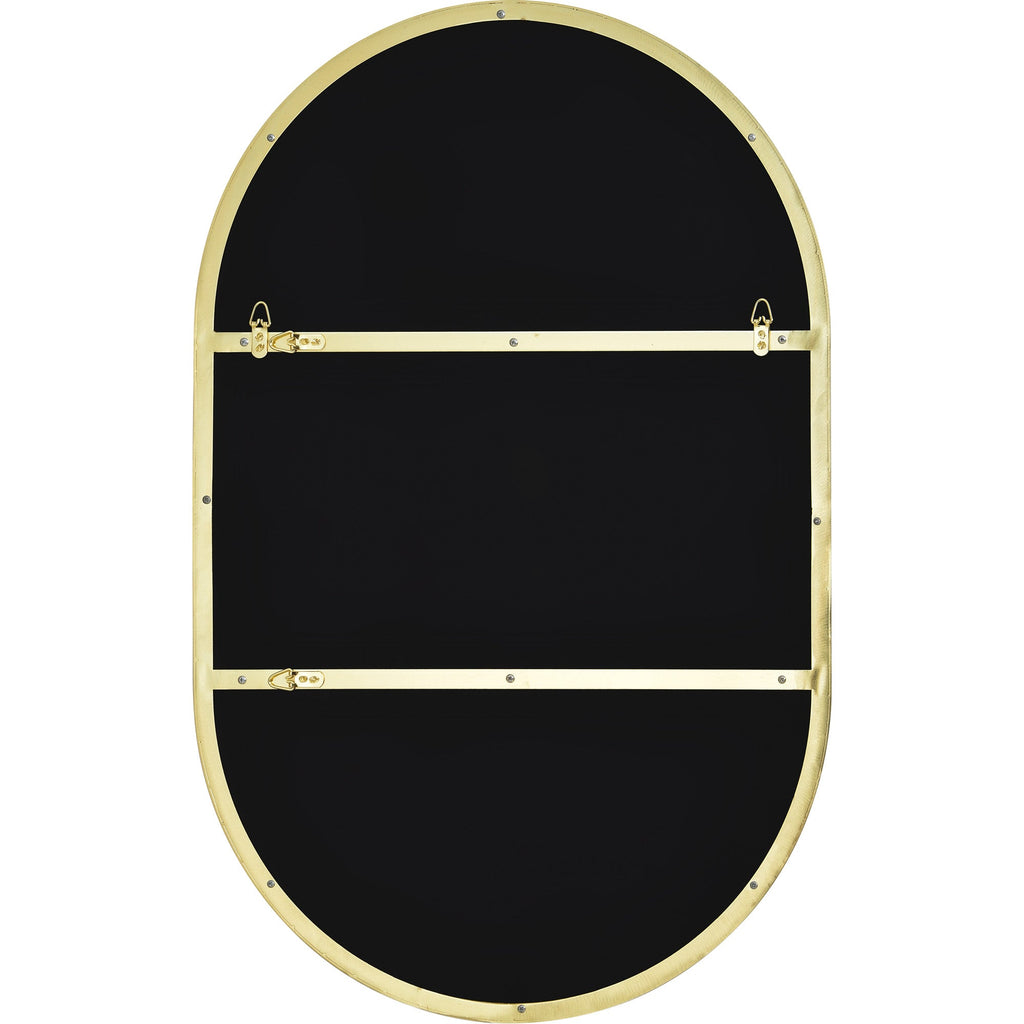 Renwil Beckah 40" Tall Oval Wall Mirror - Yellow