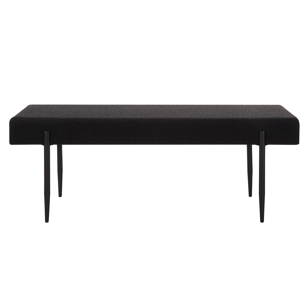 Renwil Lowe Indoor Boucle Bench - Black