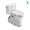 TOTO Carolina II One Piece Elongated 1.28 GPF Universal Height Toilet with Cefiontect and Ss124 Softclose Seat - Washlet+ Ready