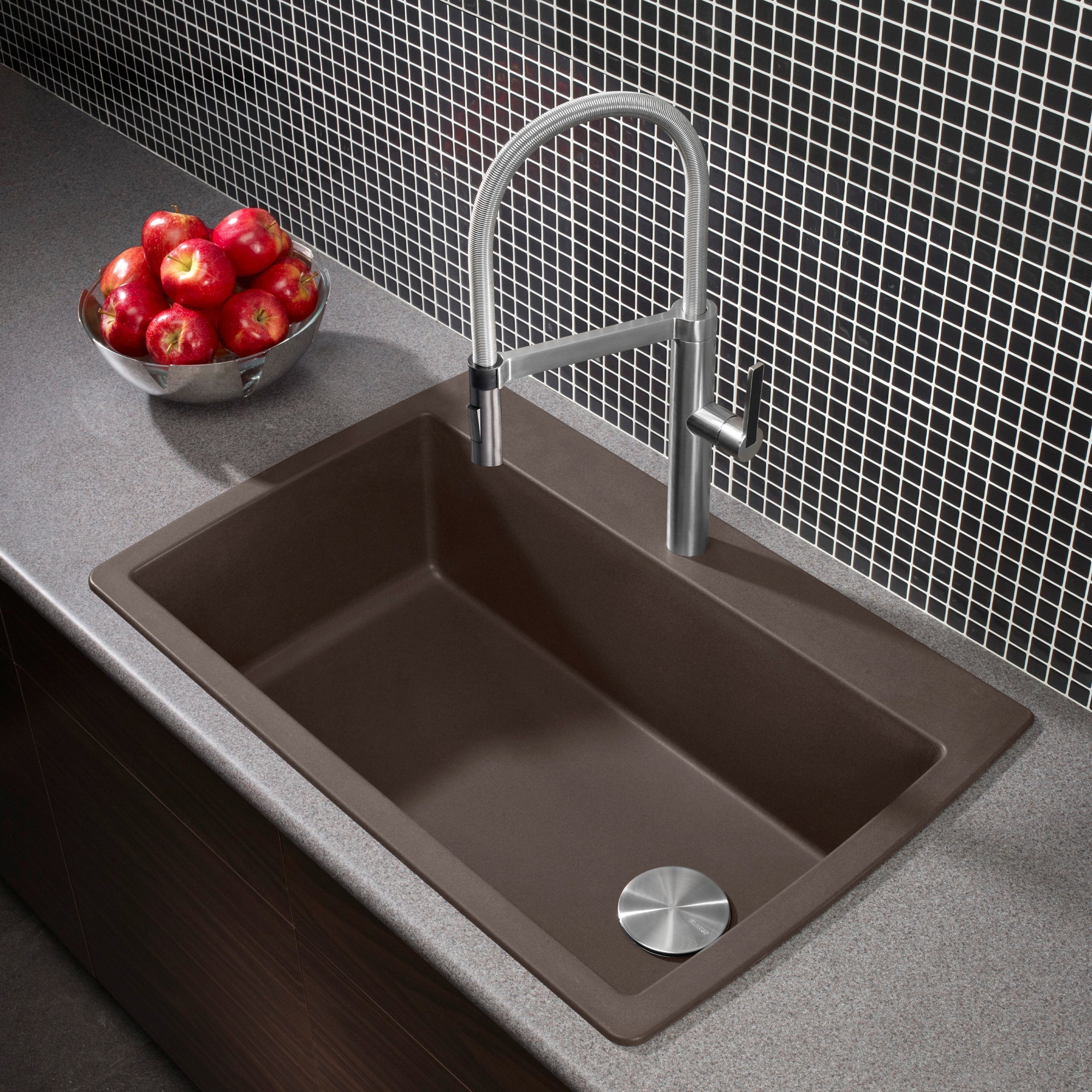 Blanco Diamond Silgranit 33.5" Super Single Dual Mount Kitchen Sink