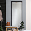 Renwil Delacorte 80" Tall Rectangle Wall Mirror - Black