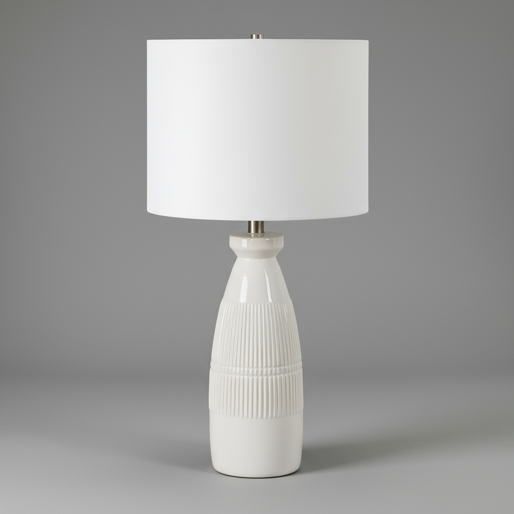Everren Nado 26.25" Length Table Lamp -  Off-White