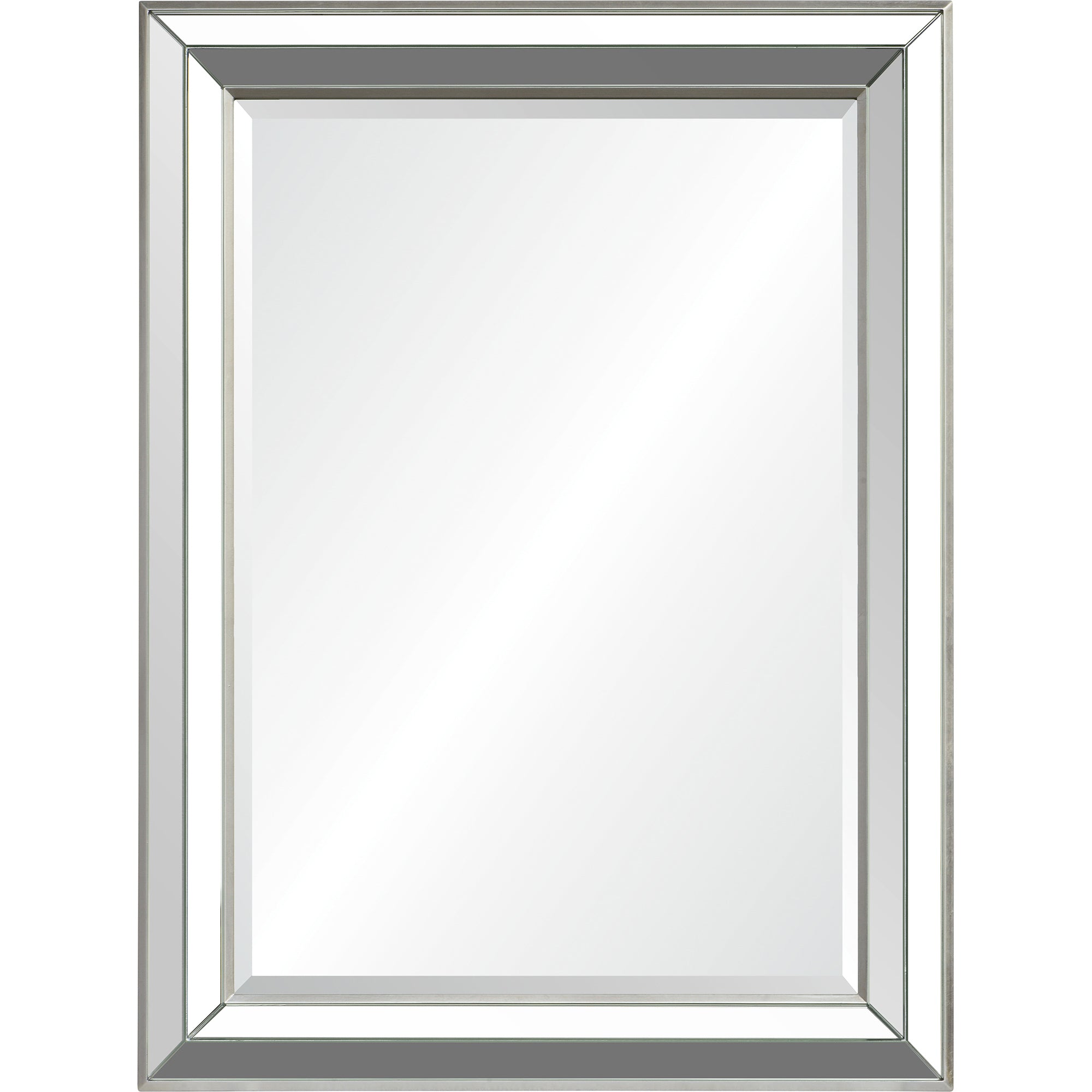 Renwil Hawkwell 40" Tall Rectangle Wall Mirror - Grey
