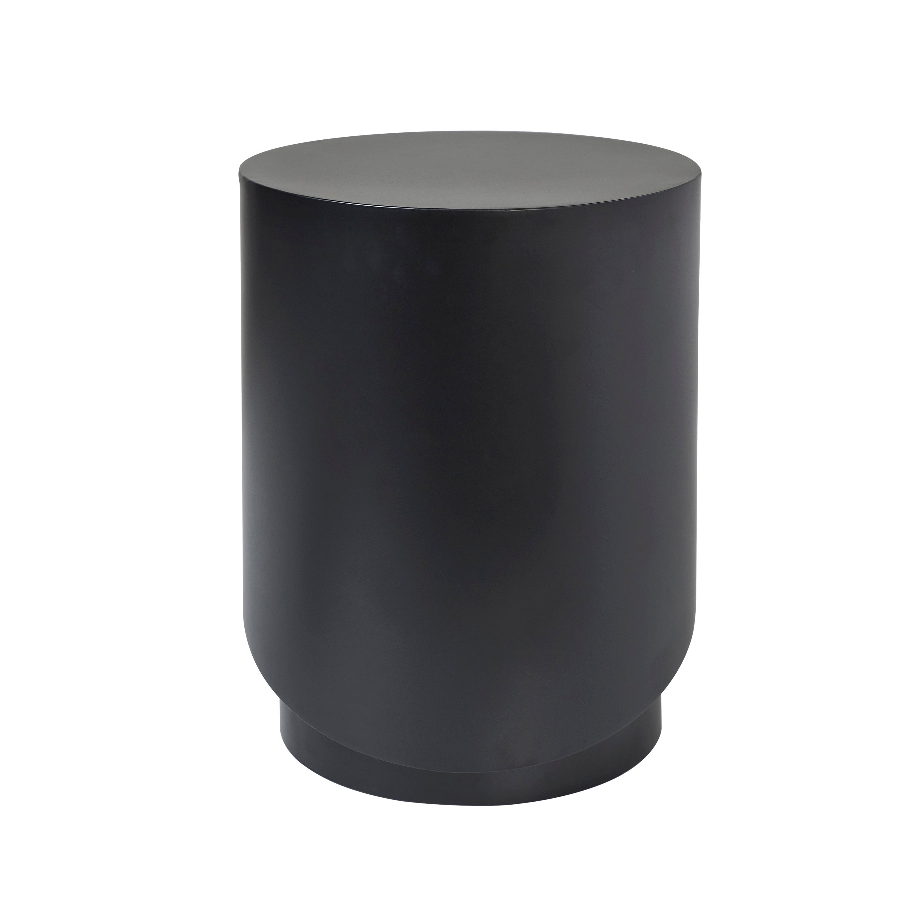 Renwil Domus Indoor Iron Sheet Indoor/Outdoor Side Table - Matte Black