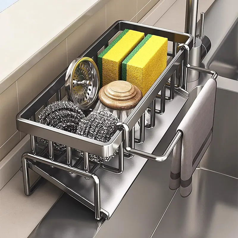 Kitchen Sink Caddy Draining Rack