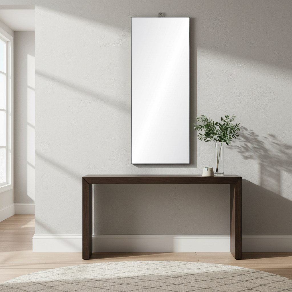 Renwil Filbert 60" Tall Rectangle Wall Mirror - Grey