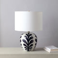 Renwil Darina 19.25" Length Table Lamp - Off-White And Navy