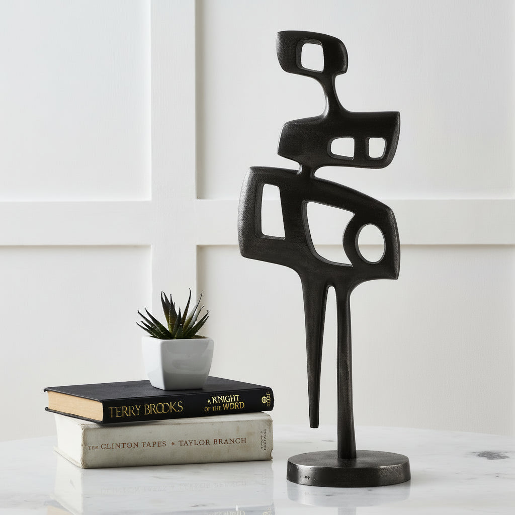 Renwil Pacino Indoor Aluminum Statue - Antique Nickel
