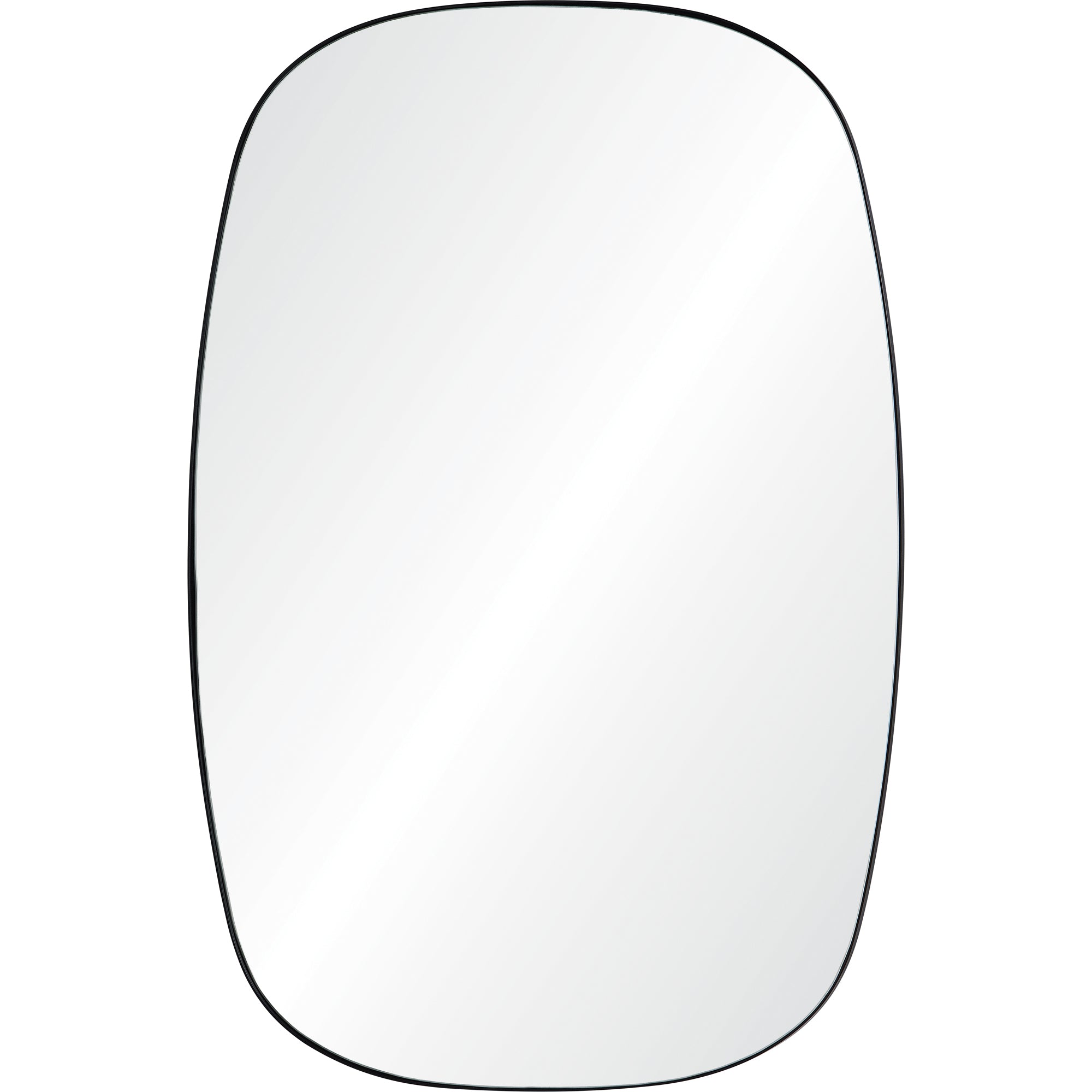 Renwil Bergen 36" Tall Rectangle Wall Mirror - Black