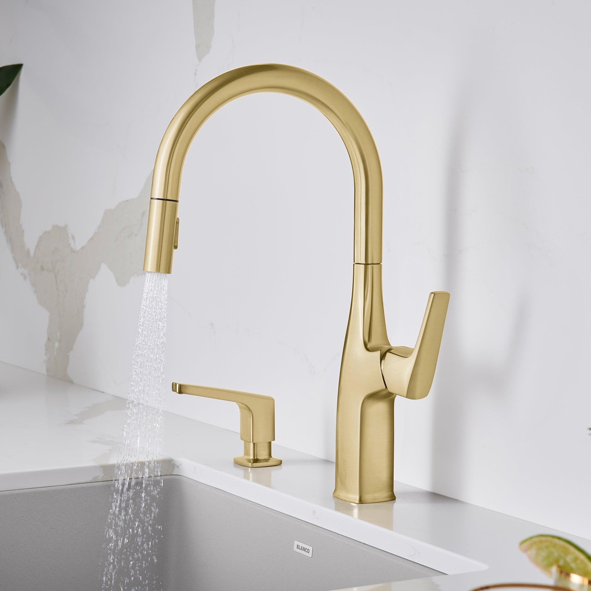 Blanco Rivana High-Arc Pull-Down Dual-Spray Kitchen Faucet
