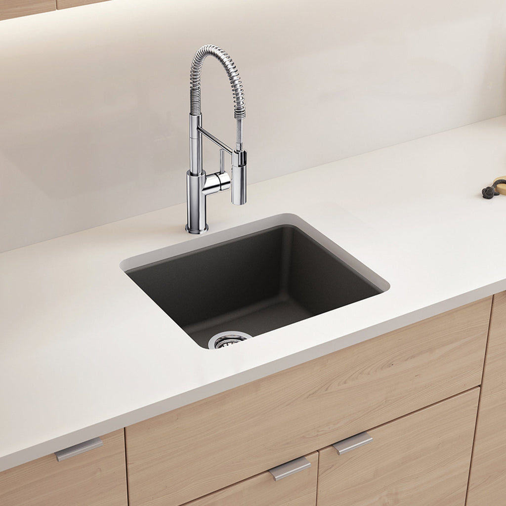 Blanco Liven Silgranit 21" Single Bowl Dual Mount Kitchen Sink