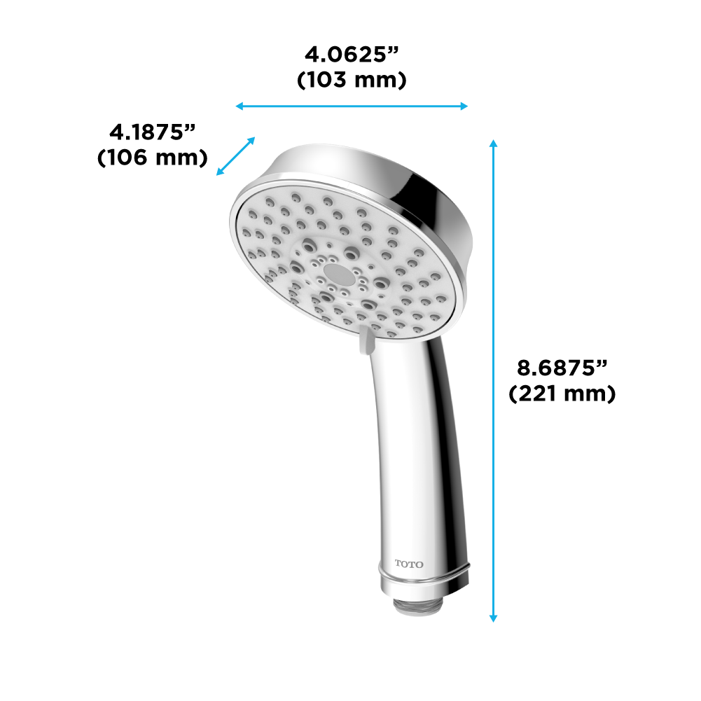 TOTO L Series 1.75 GPM Multifunction 4" Classic Handshower