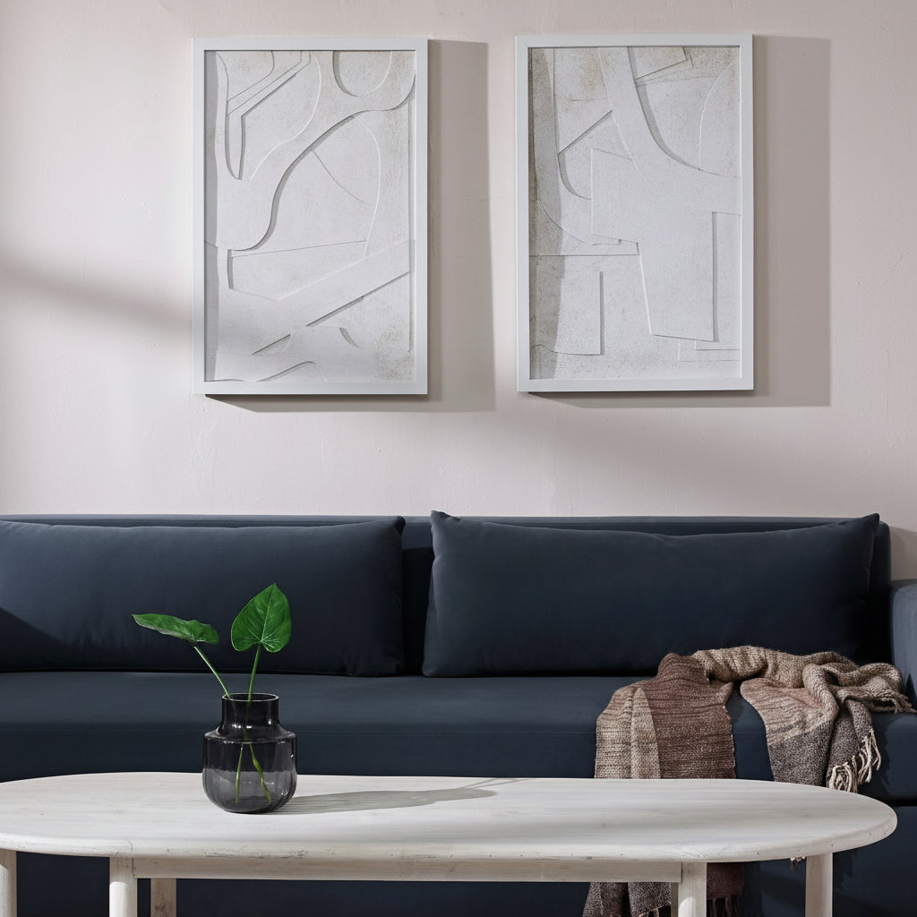 Renwil Pathfinder 20" Wide Wall Art - Off-White