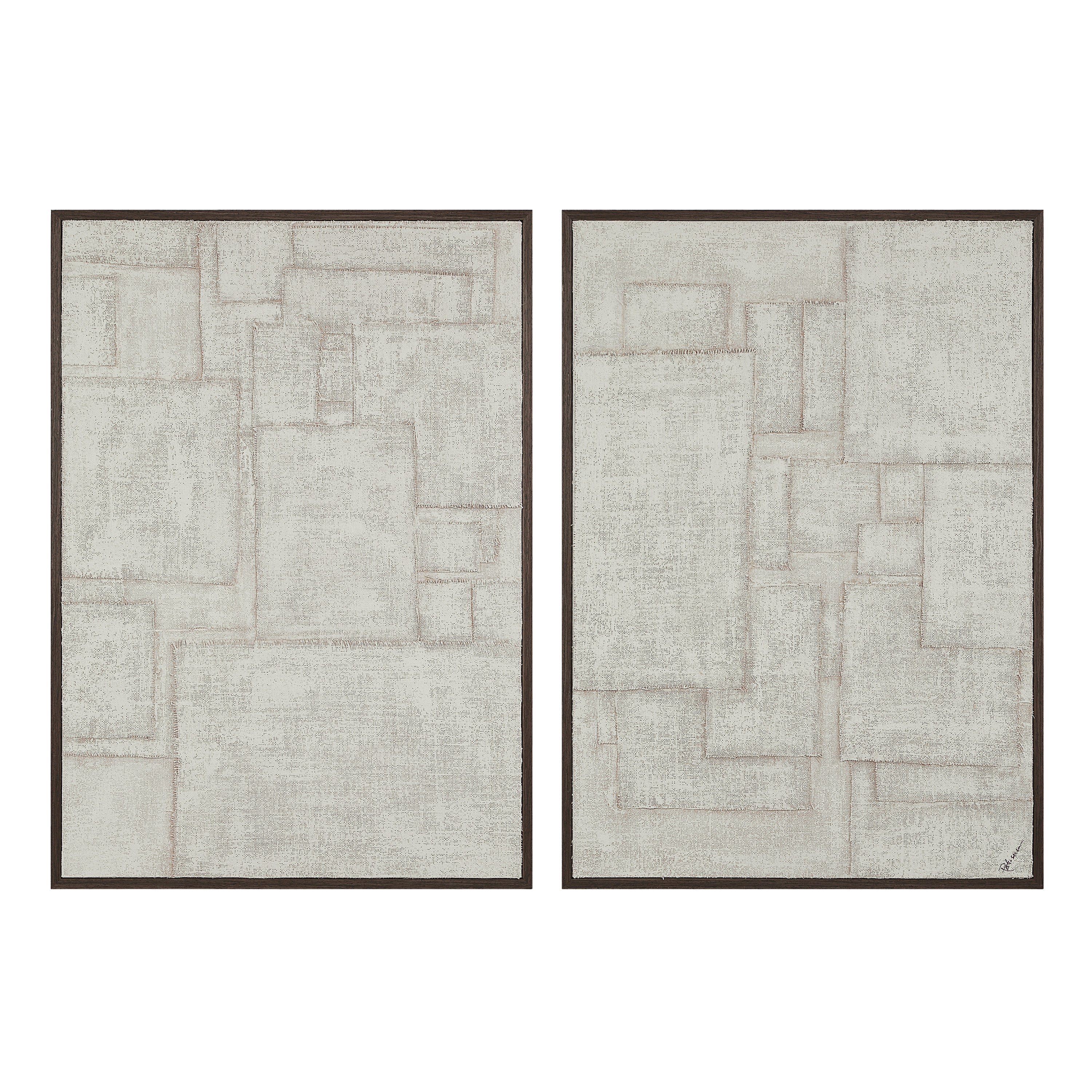 Renwil Caramelo 32" Wide Wall Art - Sand Beige