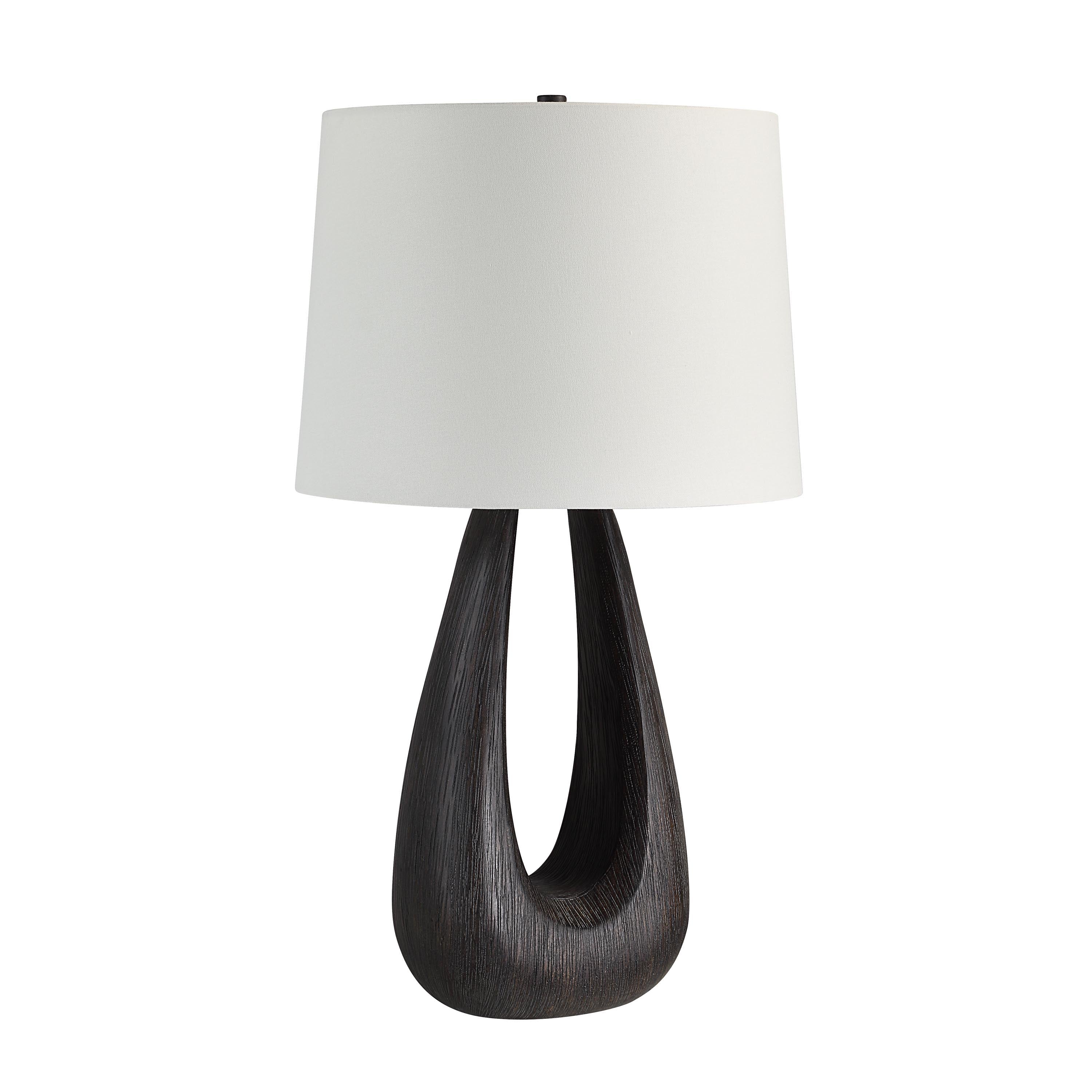 Everren Beckham 29.5" Height Table Lamp - Dark Walnut