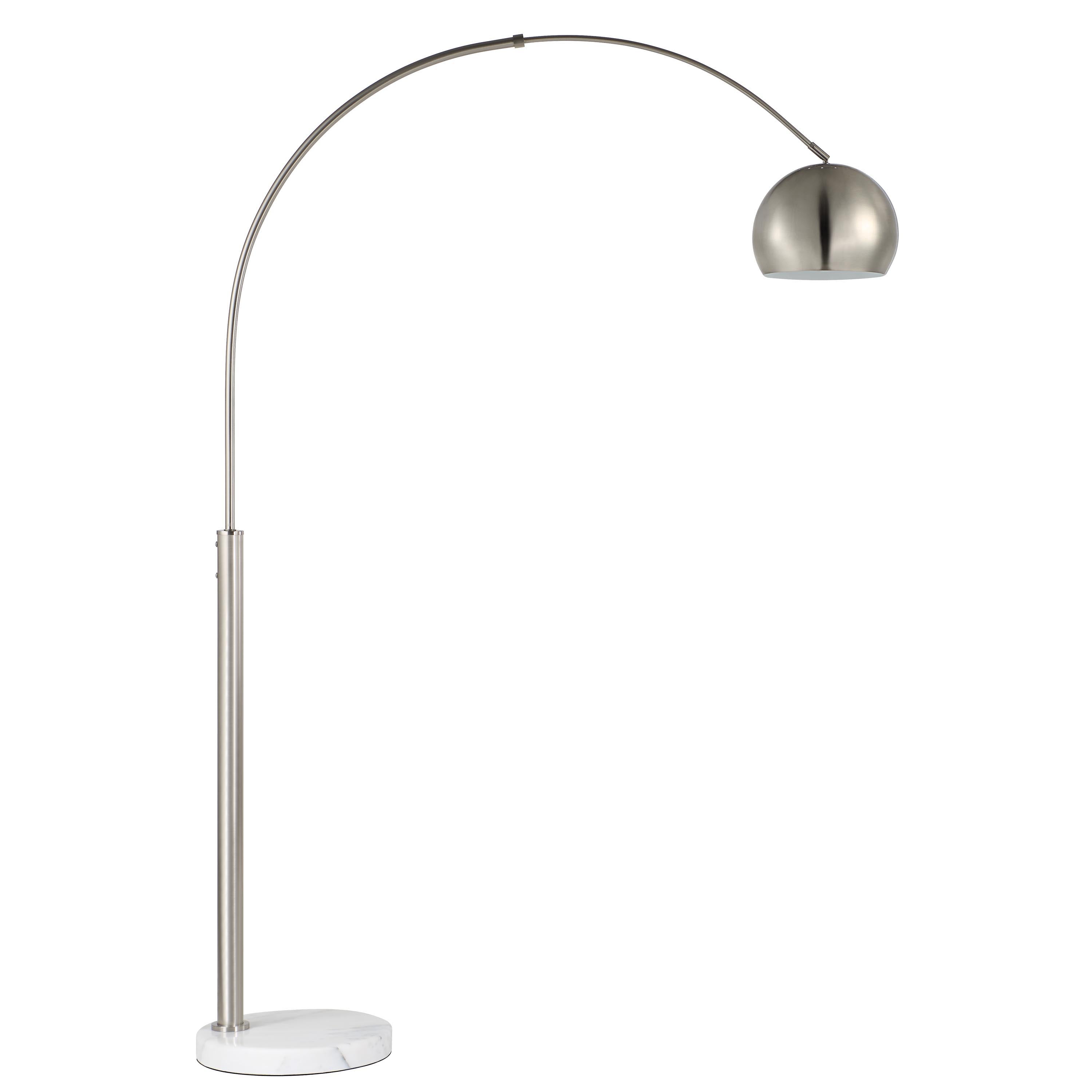 Everren Aglow 77.38" Height Floor Lamp - Brushed Nickel
