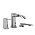 Riobel Venty Pressure Balance 3-Piece Deck-Mount Tub Filler with Hand Shower