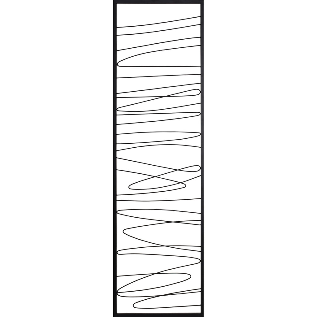 Renwil Studio Line - Linear 19.8" Wide Wall Art - Black